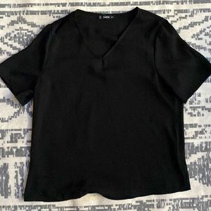 Shein black see through t shirt. Size S.